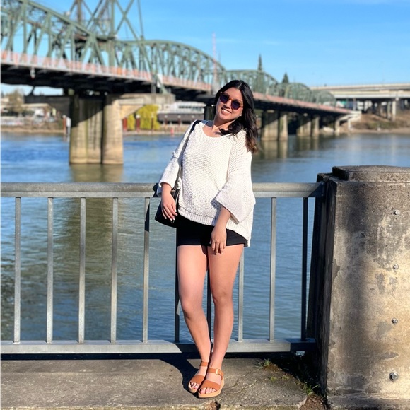 Free People off-shoulder chunky knit sweater - Picture 6 of 6